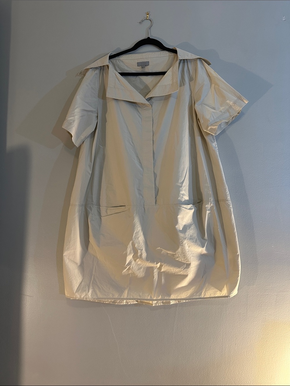 EUC beige COS airy dress size 12